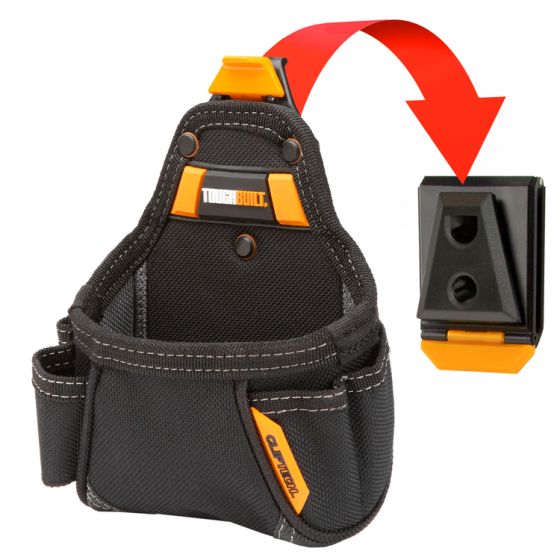 ToughBuilt Tape Measure / All Purpose Pouch enhances any ClipTech tool belt