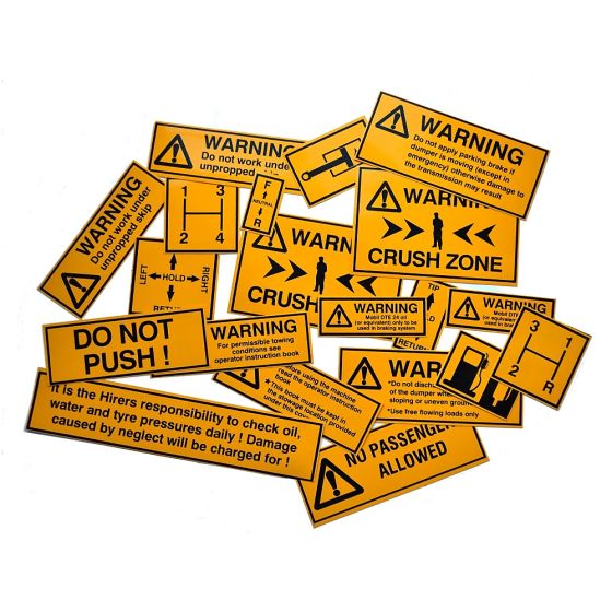 Decal Kit for Thwaites Benford Winget Dumpers