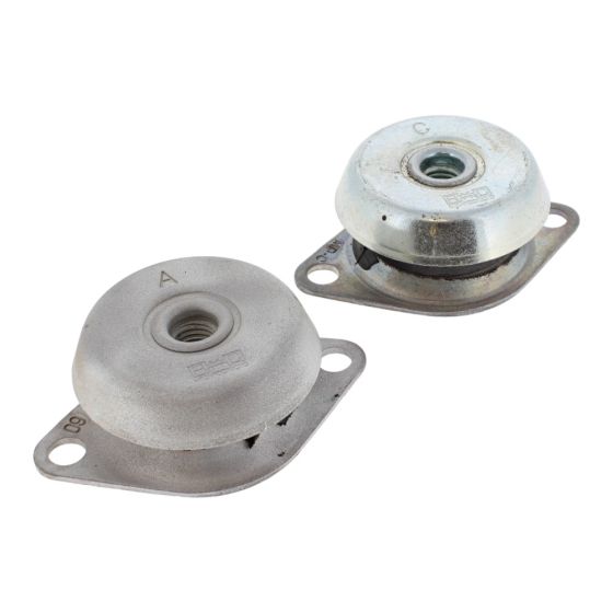 Engine Mount (2-Pack) For Thwaites Mach 570 Dumpers - Replaces OEM No. T104134 