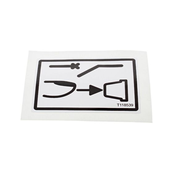 Decal Press To Reset for Terex TA3H, TA3SH, TA6S Dumpers - OEM No. T118539