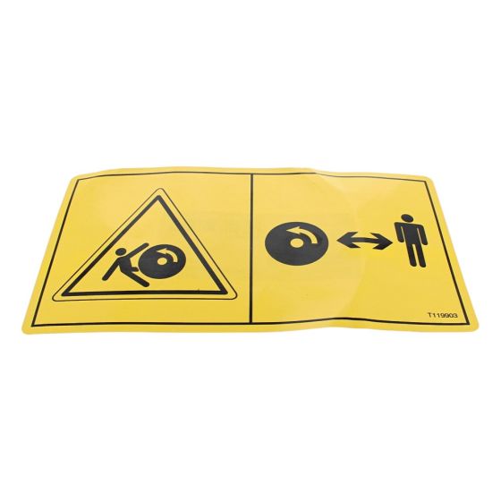 Decal - Keep Away Pedestrian for Terex TA3, TA3S, TA3H Dumpers - OEM No. T119903