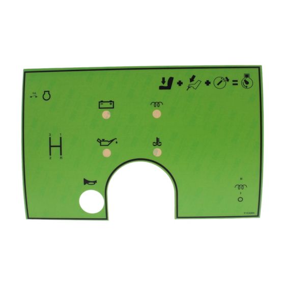 Dash Decal for Terex 3 Tonne Dumpers - OEM No. T123284