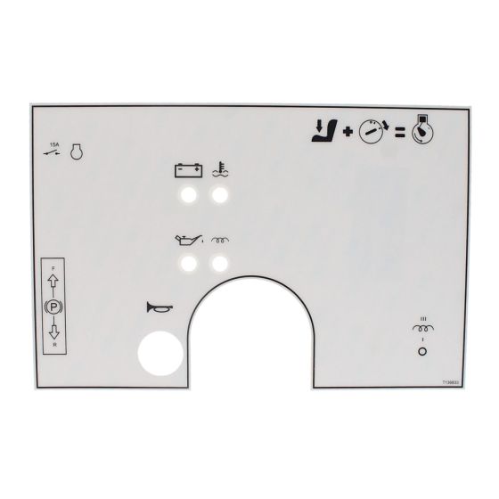 Decal No LTS TA0.8 & TA1.2 for Terex Dumpers - OEM No. T136833