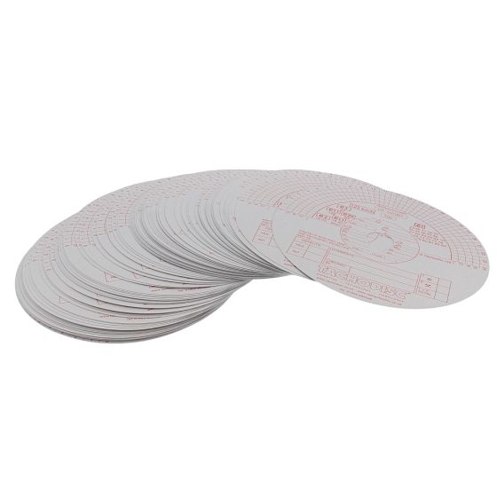 Computer Chart Red Trace Discs, Tacho Equipment