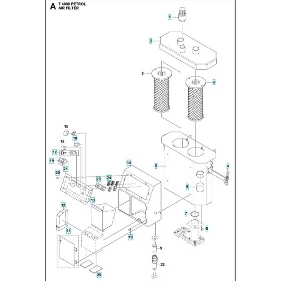 Air Filter for Husqvarna T4000