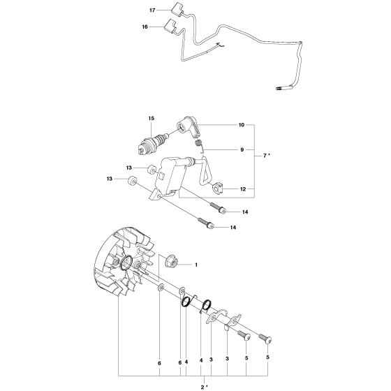 Ignition System Assembly For Husqvarna T425 Chainsaw 