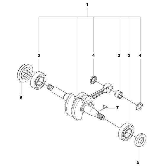 Crankshaft Assembly For Husqvarna T425 Chainsaw 