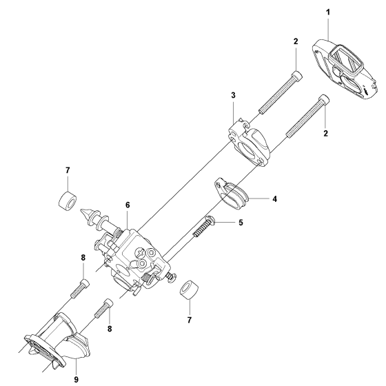 Carburetor & Air Filter Assembly For Husqvarna T435 Chainsaw 