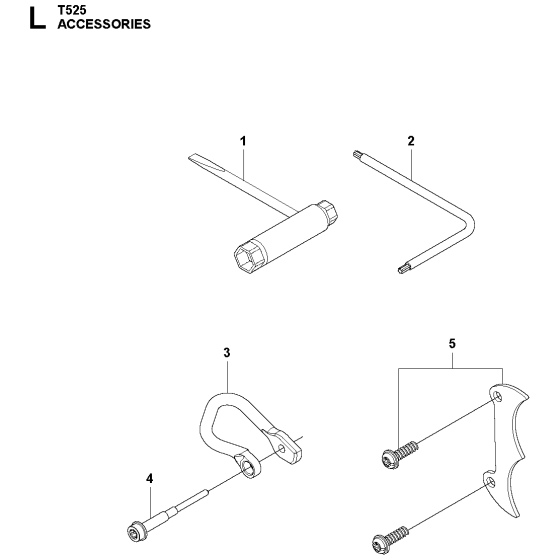 Accessories Assembly For Husqvarna T525 Chainsaw 