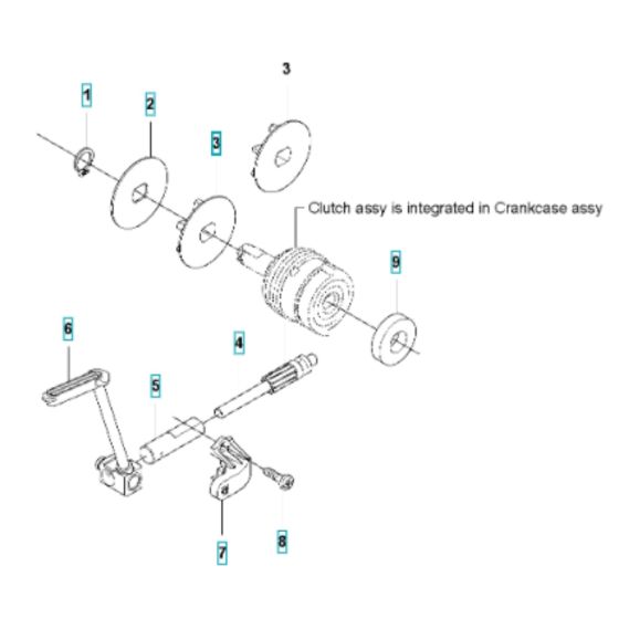 Clutch for Husqvarna T535i XP