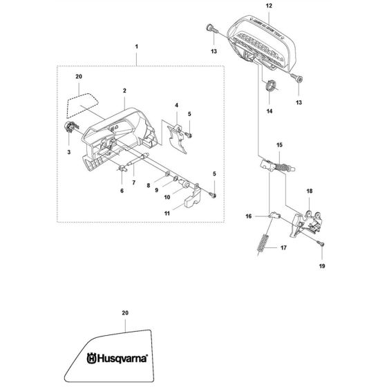 Chain Brake for Husqvarna T536Li XP