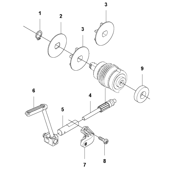 Clutch Assembly For Husqvarna T536LIXP Chainsaw 