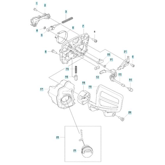 Chain Brake for Husqvarna T540i XP