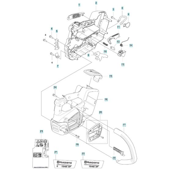 Chassis for Husqvarna T540i XP