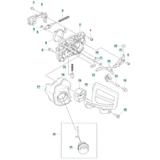 Chain Brake for Husqvarna T542i XP