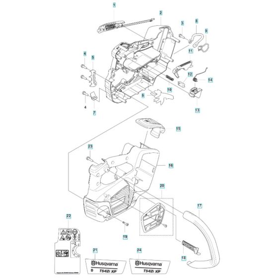 Chassis for Husqvarna T542i XP