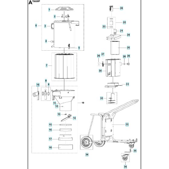 Frame Assembly for T8600