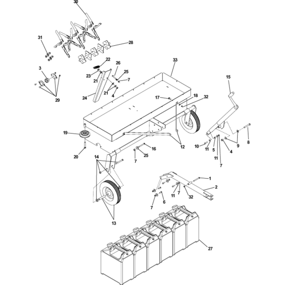 Tine Shield Assembly for Husqvarna TA48 Lawn Care Equipment