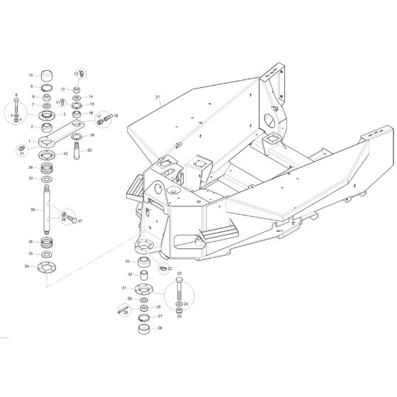 Centre Pivot and Rear Frame for Benford Terex Mecalac TA6 Dumper