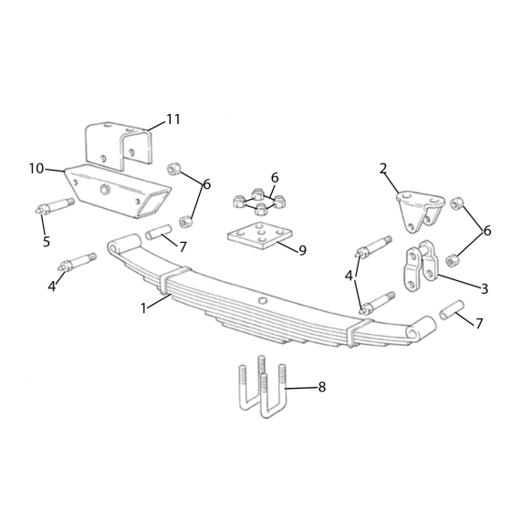 Indespension Tandem Spring Parts