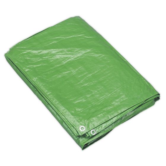 Tarpaulin 3.05 x 3.66mtr Green Sealey Part No. TARP1012G