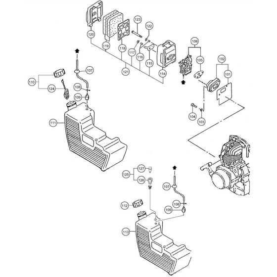 Fuel Tank, Filter for TBL4600