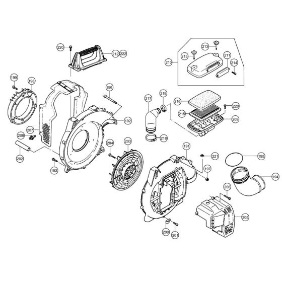 Fan and Housing for Tanaka Blower