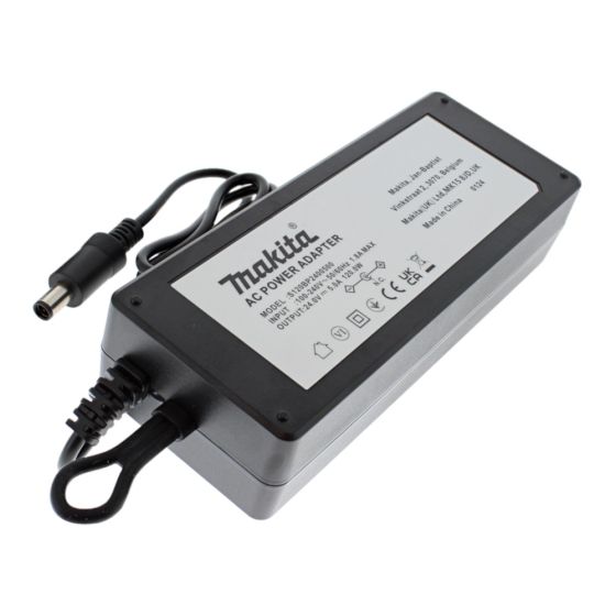 AC Adapter E for Makita DMR301 Radio - OEM No. TC00000203