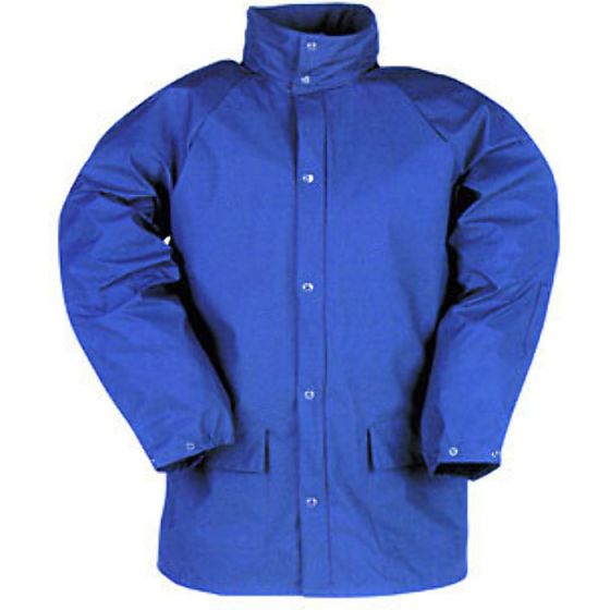 Trans/Coat Jacket Length of Back 85cm Press Stud fastening Royal Blue XXL
