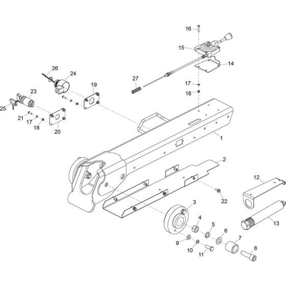 Handle Assembly for Belle TDX 650 A Vibrating Roller