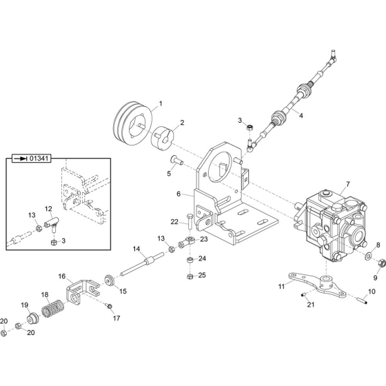 Pump Assembly for Belle TDX 650 A Vibrating Roller