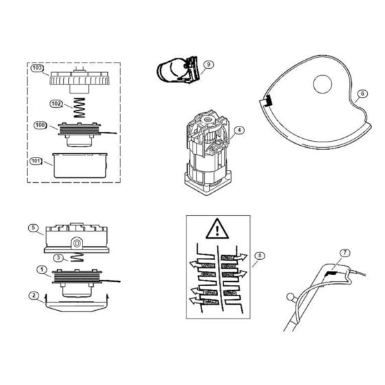 Accessoires  for Stihl/ Viking TE 300  Electric Grass Trimmers