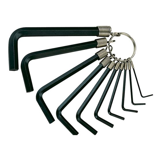 Hex Key Set of 10 on Ring