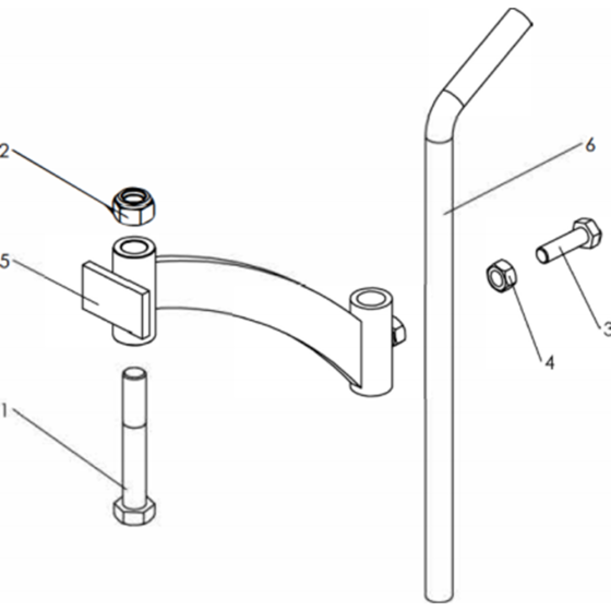 Support Legs Assembly for Husqvarna TF 435 Cultivator/Tiller