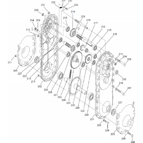 Product Complete-2 Assembly for Husqvarna TF 536 Cultivator/Tiller