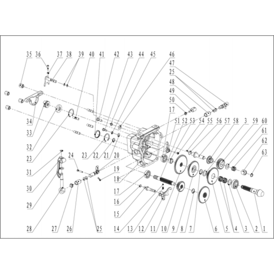 Transmission-3 Assembly for Husqvarna TF 545D Cultivator/Tiller