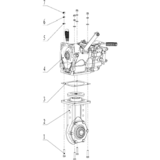 Transmission Assembly for Husqvarna TF 545P Cultivator/Tiller