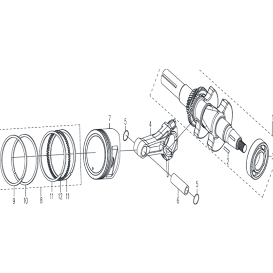 Crankcase Cover Assembly for Husqvarna TF 545P Cultivator/Tiller