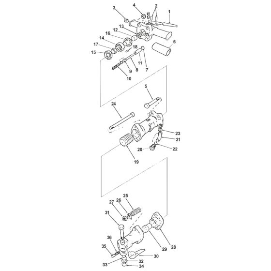 Rear Valve Chest for Thor 234 Breaker - Replaces 43432