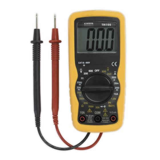 Professional Digital Multimeter - 6 Function Sealey Part No. TM100