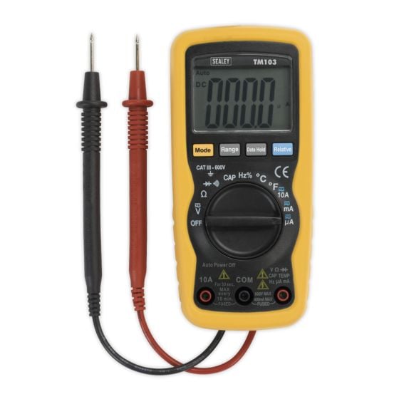 Professional Auto-Ranging Digital Multimeter - 11 Function Sealey Part No. TM103