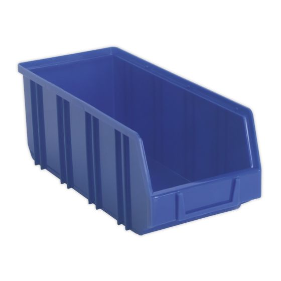 Plastic Storage Bin Deep 145 x 335 x 125mm Blue Pack of 16 Sealey Part No. TPS3D