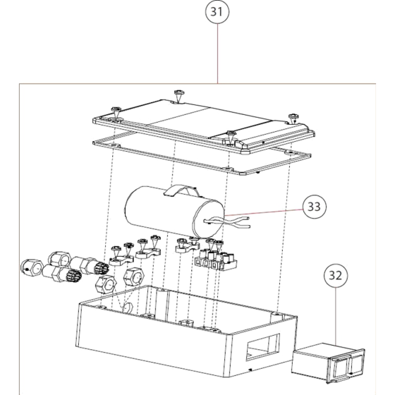 Electric Box Assembly for Norton Clipper TR202 Tile Saw