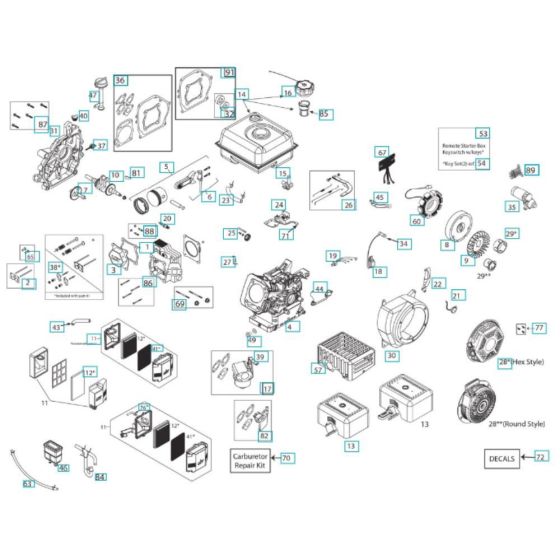 Engine Assembly for TR 317C