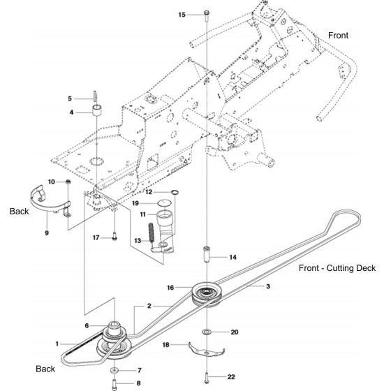 Transmission Assembly for Husqvarna