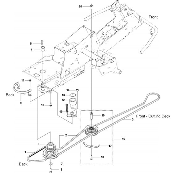 Transmission Assembly for Husqvarna
