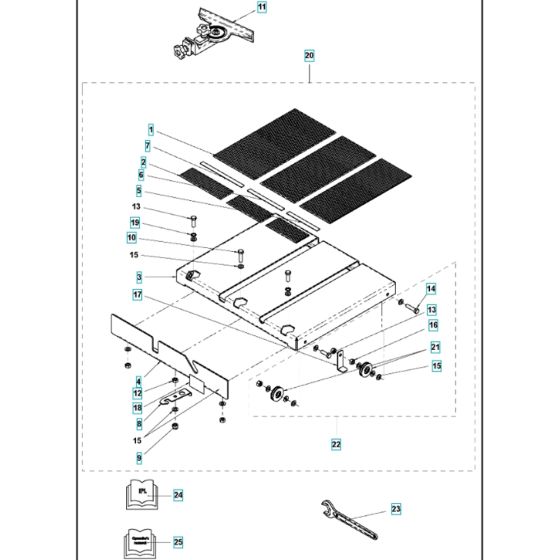 Table Assembly for TS 350 E