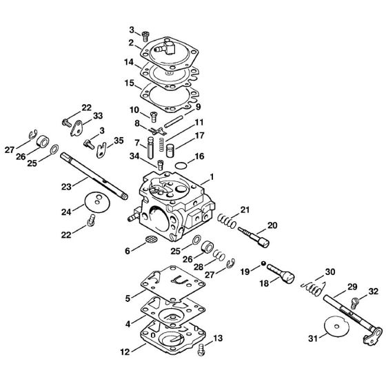 Walbro Carb Assembly for Stihl TS400 Disc Cutter