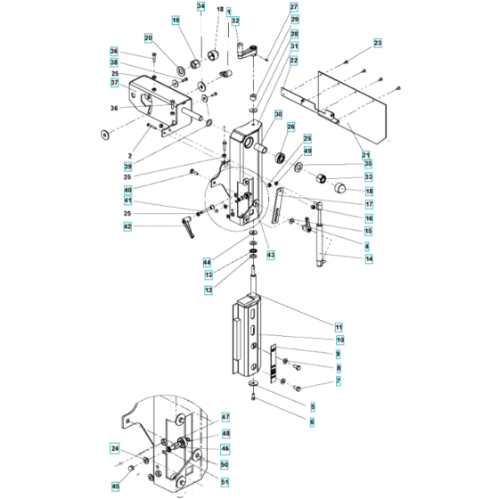 Frame Assembly for TS 400 F