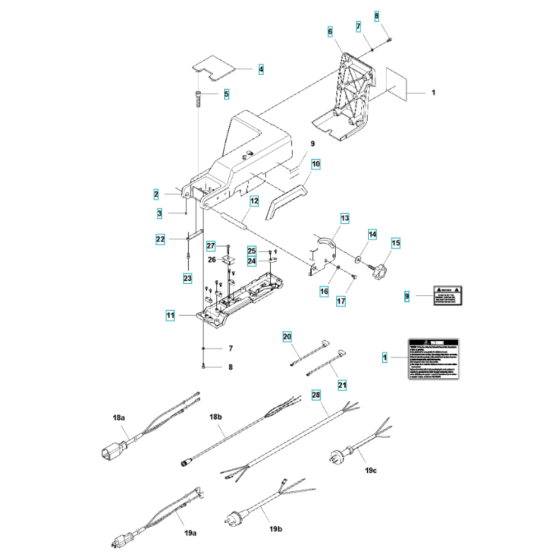 Support Arm for Husqvarna TS 60